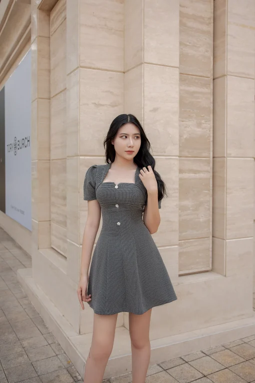 ELLEN TWEED DRESS - Ảnh 4