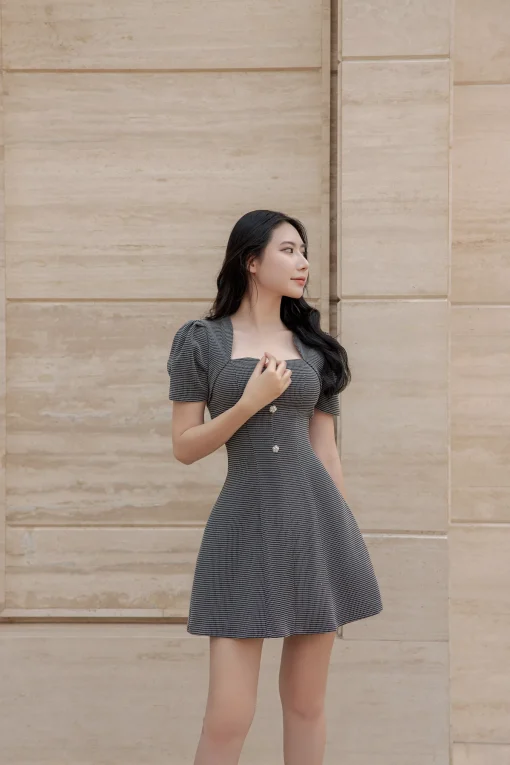 ELLEN TWEED DRESS - Ảnh 3