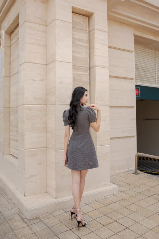 ELLEN TWEED DRESS - Ảnh 2