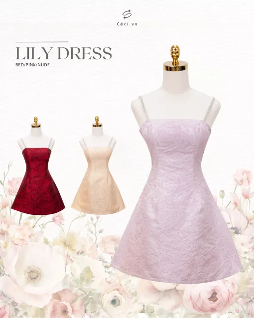 LILY -  GẤM HOA LAN TÍM