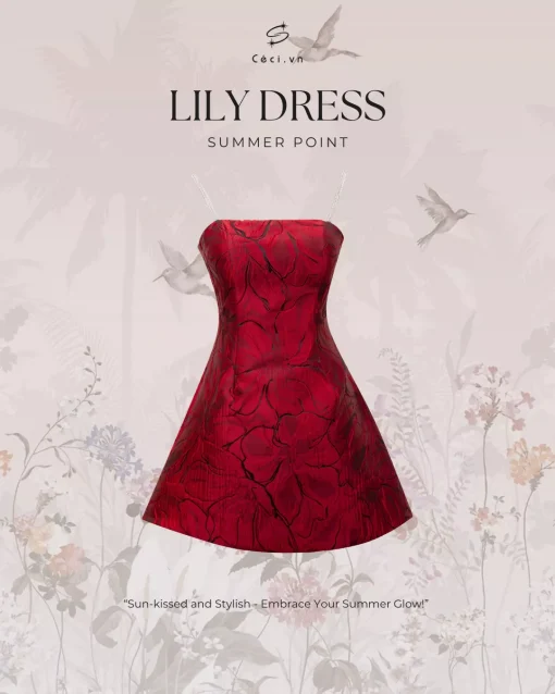 LILY -  GẤM HOA LAN ĐỎ - Ảnh 2