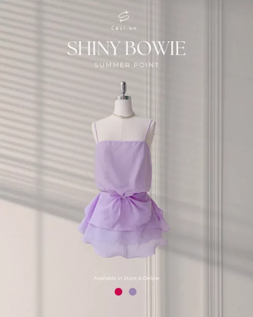 SHINY BOWIE DRESS 652 - Ảnh 7
