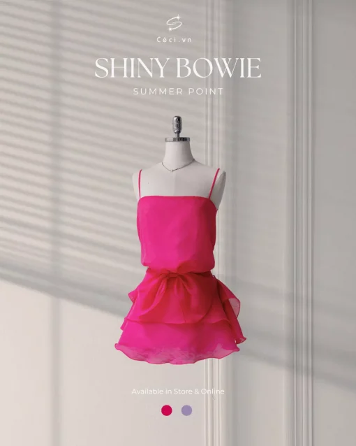 SHINY BOWIE DRESS 652 - Ảnh 8