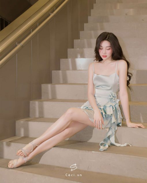 CAMILLE DRESS 688 - MINT - Ảnh 4