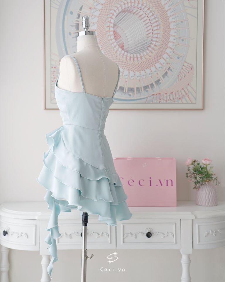 CAMILLE DRESS 688 - MINT - Ảnh 7