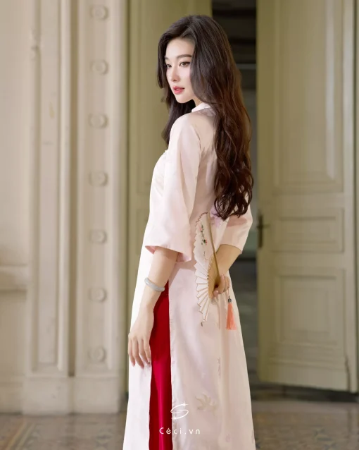 ÁO DÀI HỒNG UYỂN 1 691.7 - Ảnh 5