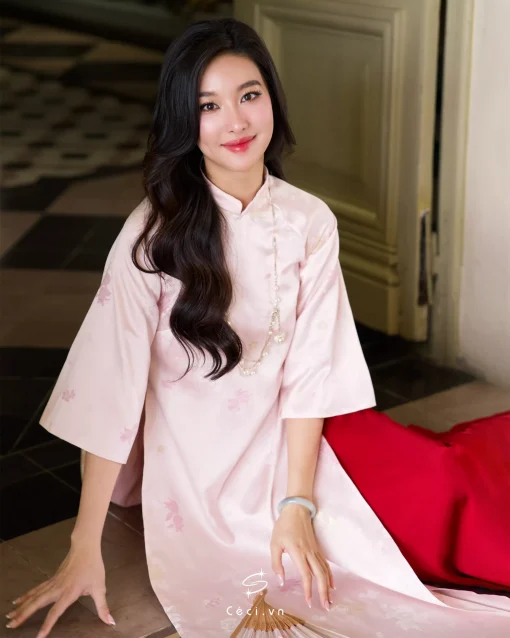ÁO DÀI HỒNG UYỂN 1 691.7 - Ảnh 7
