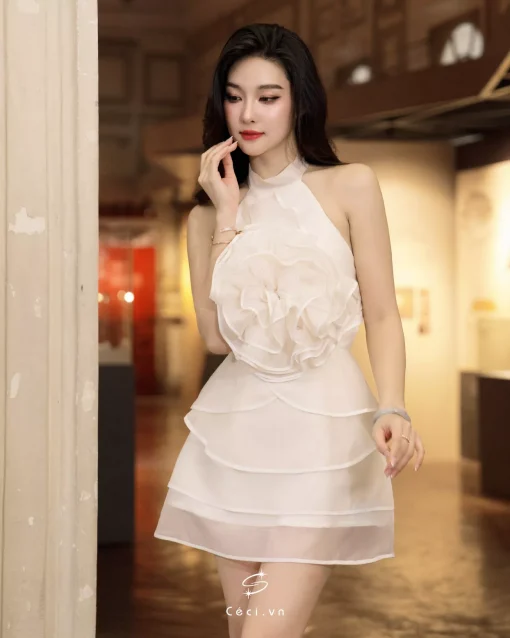 POEM DRESS 692 - TRẮNG KEM - Ảnh 3
