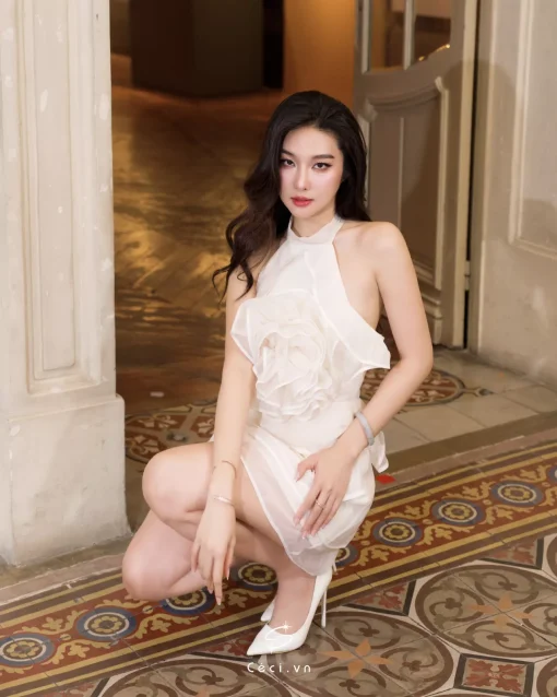 POEM DRESS 692 - TRẮNG KEM - Ảnh 8
