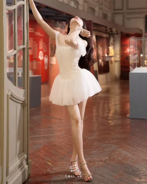 DIAN DRESS 693 - TRẮNG - Ảnh 9