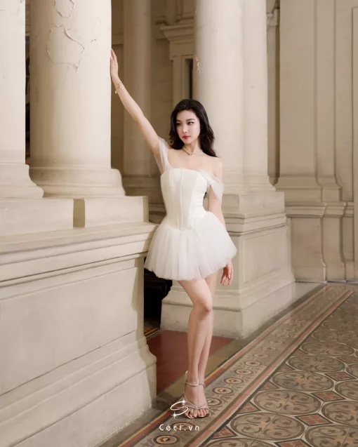 DIAN DRESS 693 - TRẮNG - Ảnh 3