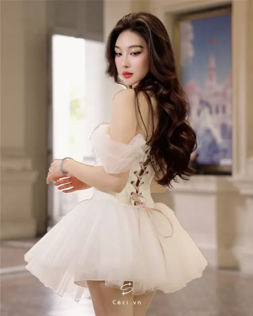 DIAN DRESS 693 - TRẮNG - Ảnh 8