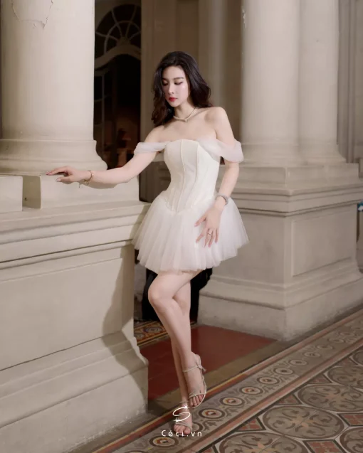 DIAN DRESS 693 - TRẮNG - Ảnh 12