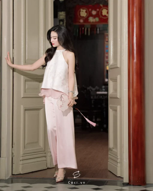 ÁO YẾM TƯỜNG SAN 647 - TRẮNG - Ảnh 5