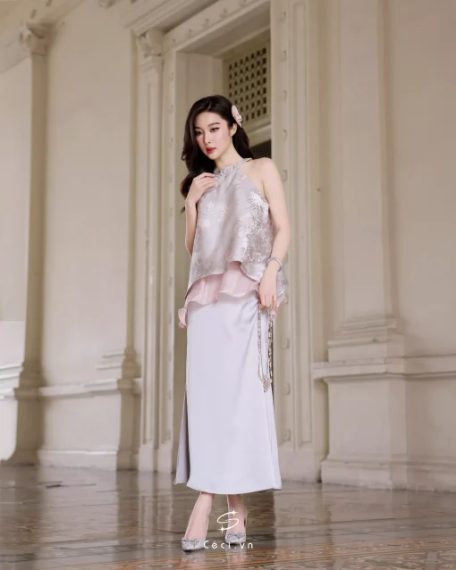 ÁO YẾM TƯỜNG SAN 647 - XÁM - Ảnh 2