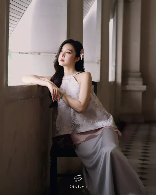 ÁO YẾM TƯỜNG SAN 647 - XÁM - Ảnh 5