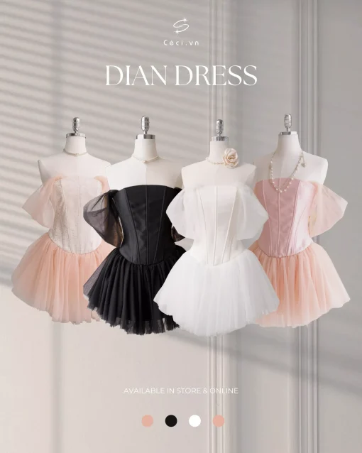 DIAN DRESS 693 - TRẮNG - Ảnh 2