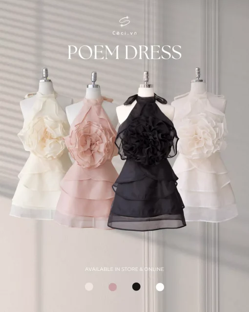 POEM DRESS 692 - TRẮNG KEM - Ảnh 2