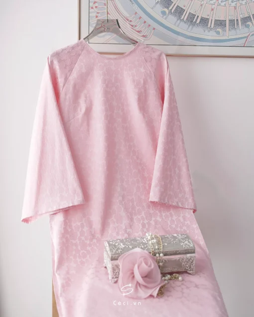 ÁO DÀI GIAI Ý 3 691.9 D1R3.115 - HỒNG
