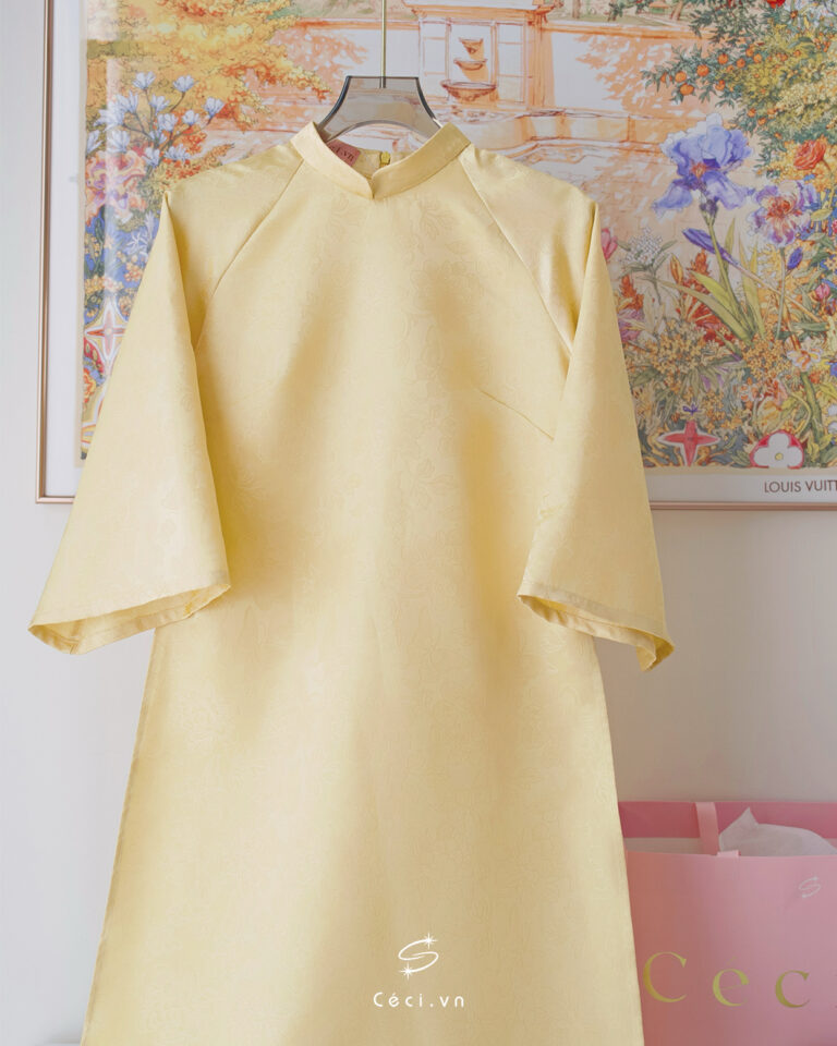 691.11 ÁO DÀI LINH LAN 1 - VÀNG - Ảnh 3