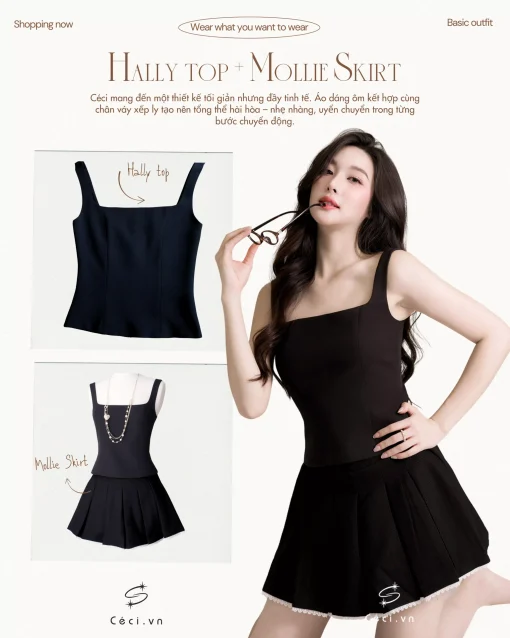 HALLY TOP 674 - ĐEN - Ảnh 2