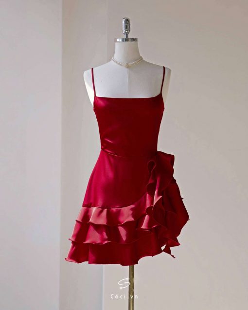 CAMILLE DRESS 688 - ĐỎ - Ảnh 4