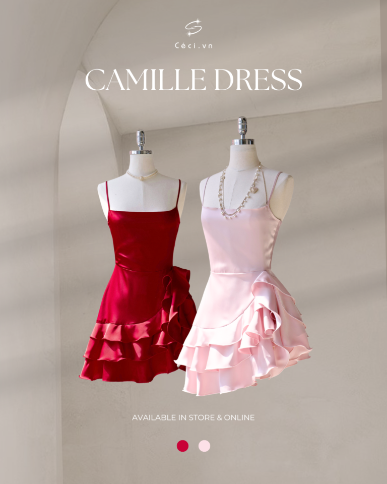 CAMILLE DRESS 688 - ĐỎ - Ảnh 2