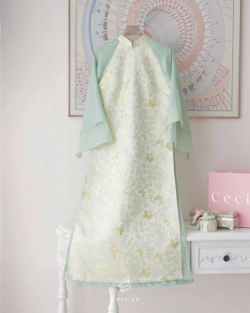 ÁO DÀI THANH YÊN 691.14 D1/2R2.115 - GREEN - Ảnh 4