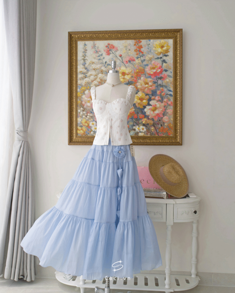 LINA SKIRT 707 - BLUE