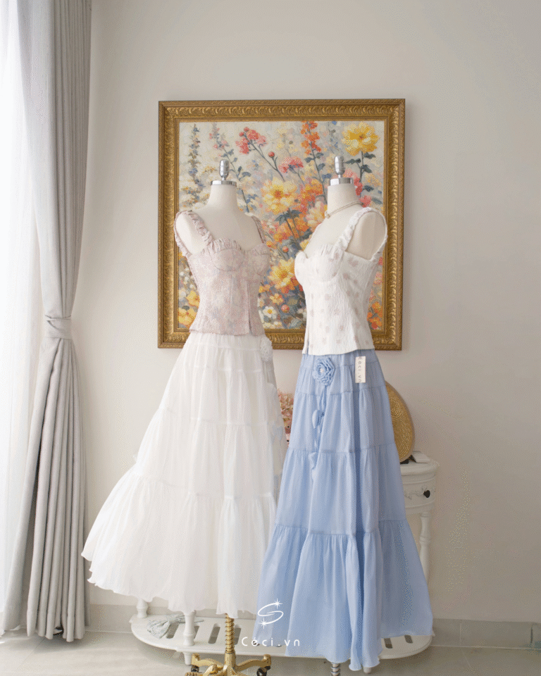 LINA SKIRT 707 - TRẮNG - Ảnh 6