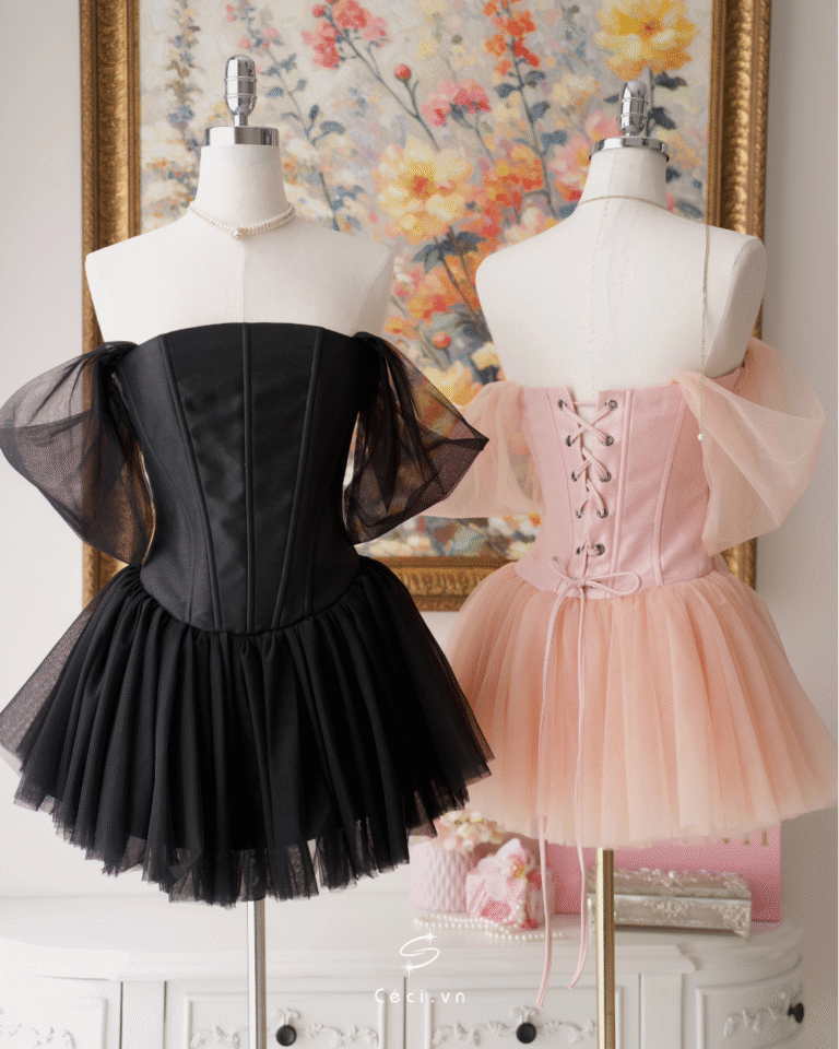 DIAN DRESS 693 - TAFTA - HỒNG - Ảnh 7