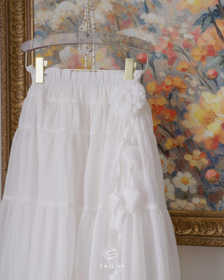 LINA SKIRT 707 - TRẮNG - Ảnh 8