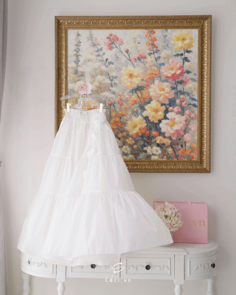 LINA SKIRT 707 - TRẮNG - Ảnh 5