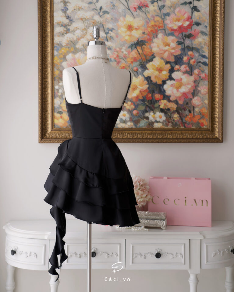 CAMILLE DRESS 688 - ĐEN - Ảnh 2