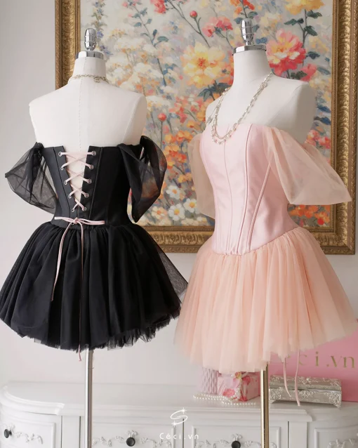 DIAN DRESS 693 - TAFTA - ĐEN - Ảnh 4