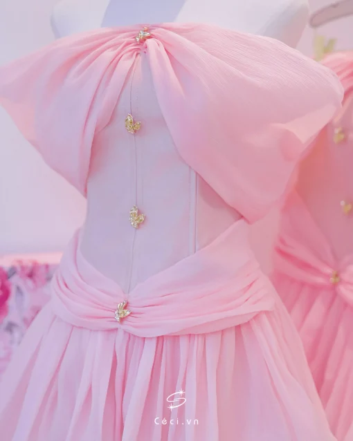 HERA DRESS 699 - TAFTA HỒNG - Ảnh 5