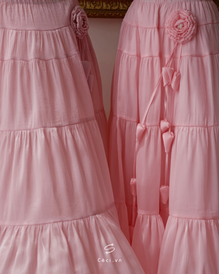 LINA SKIRT 707 - HỒNG BABY - Ảnh 2