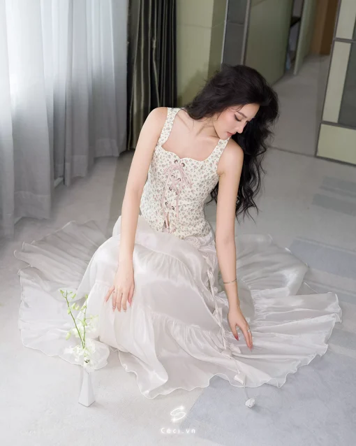 LINA SKIRT 707 - KEM - Ảnh 11