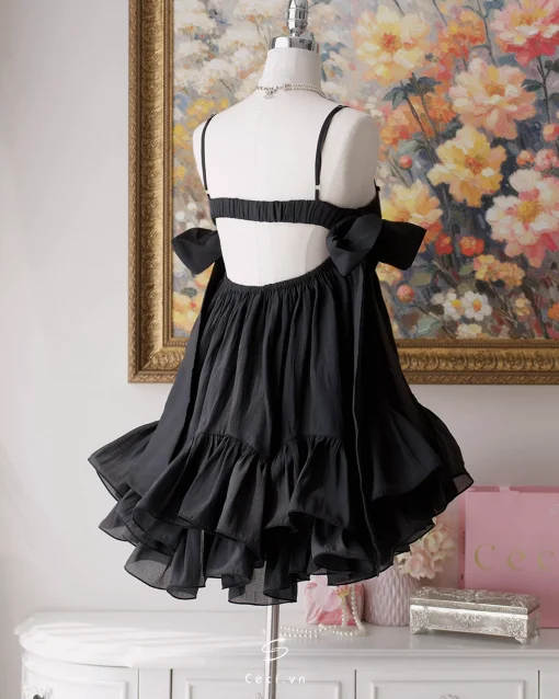 PHOEBE DRESS 704 - ĐEN - Ảnh 4