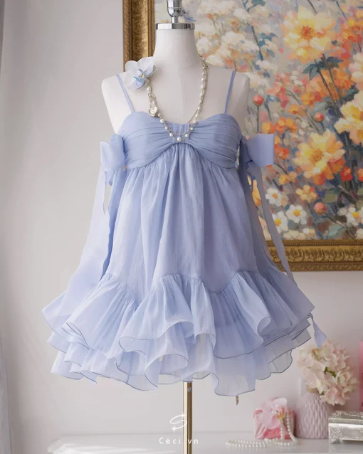 PHOEBE DRESS 704 - BLUE - Ảnh 11
