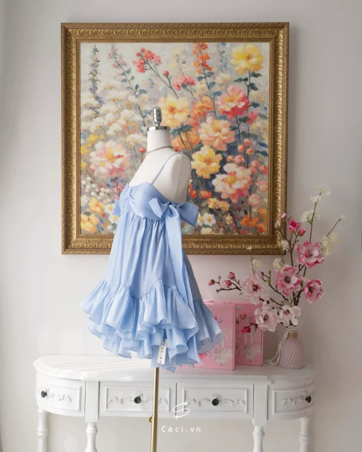 PHOEBE DRESS 704 - BLUE - Ảnh 7
