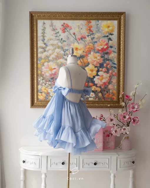 PHOEBE DRESS 704 - BLUE - Ảnh 9