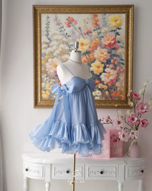 PHOEBE DRESS 704 - BLUE - Ảnh 10