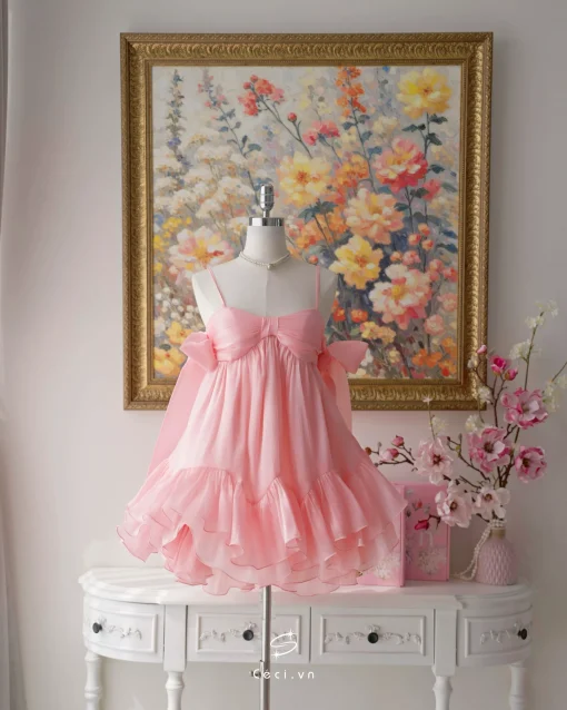 PHOEBE DRESS 704 - HỒNG - Ảnh 7