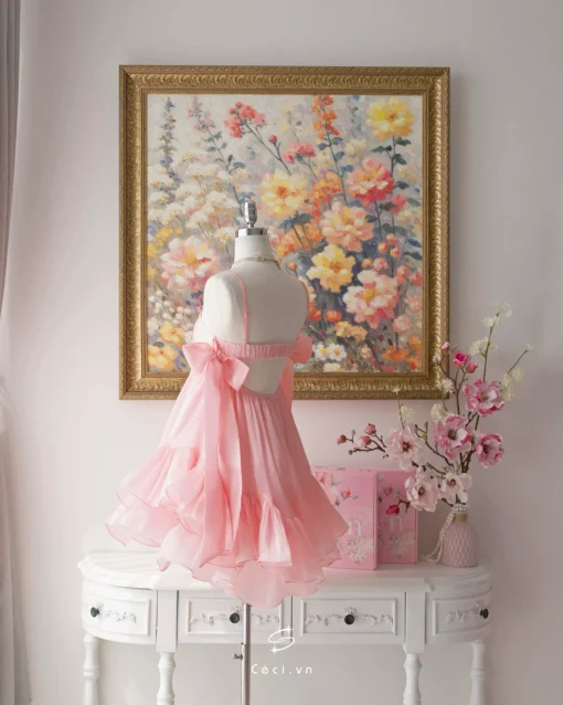 PHOEBE DRESS 704 - HỒNG - Ảnh 4