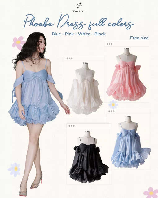 PHOEBE DRESS 704 - HỒNG - Ảnh 2