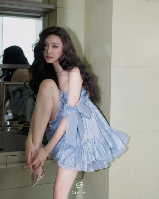 PHOEBE DRESS 704 - BLUE - Ảnh 6