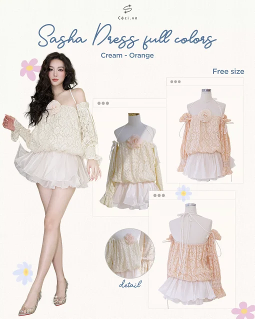 SASHA DRESS 716- KEM - Ảnh 2