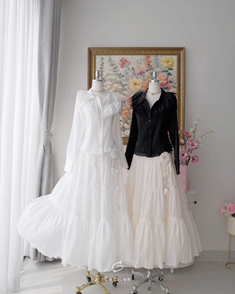 LINA SKIRT 707 - KEM - Ảnh 9