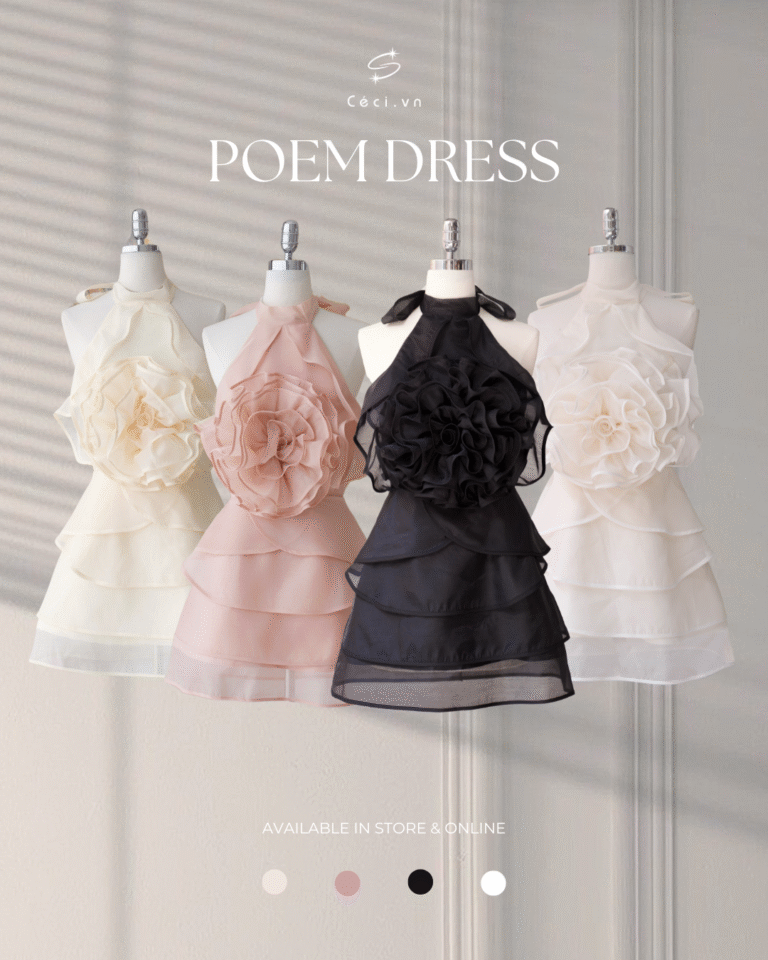 POEM DRESS 692 - KEM ĐẬM - Ảnh 2